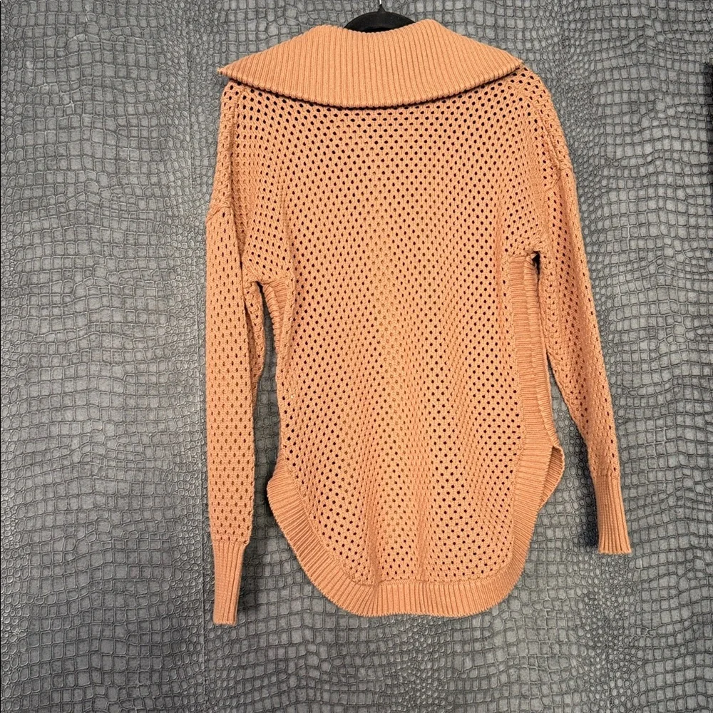NWOT VARLEY Finn Longline Knit Jacket Warm Taupe - Women’s Small - Picture 6 of 6